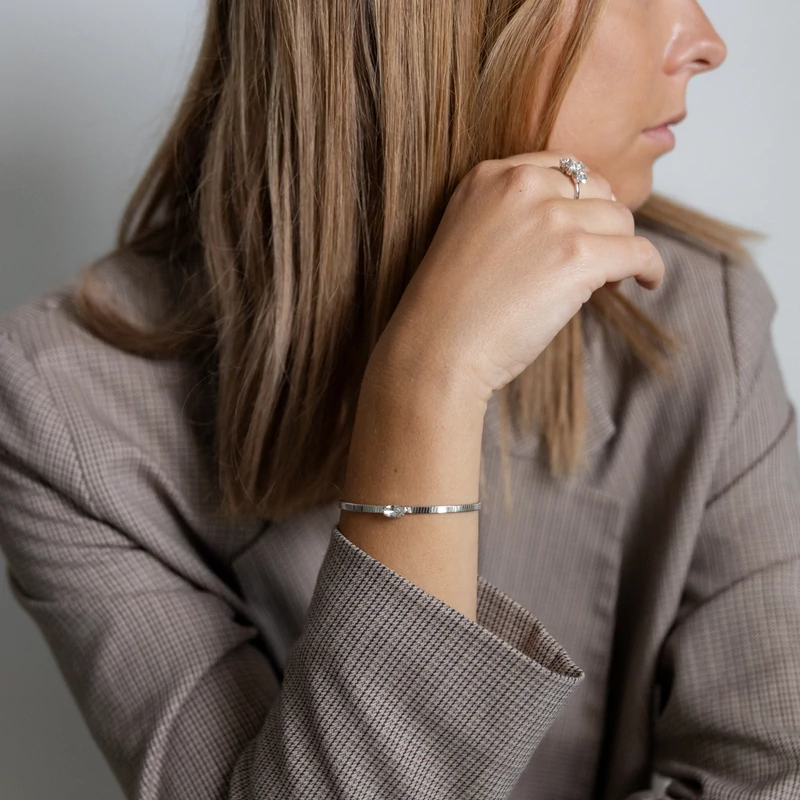 ezüst karreif swarovski kristály díszítéssel