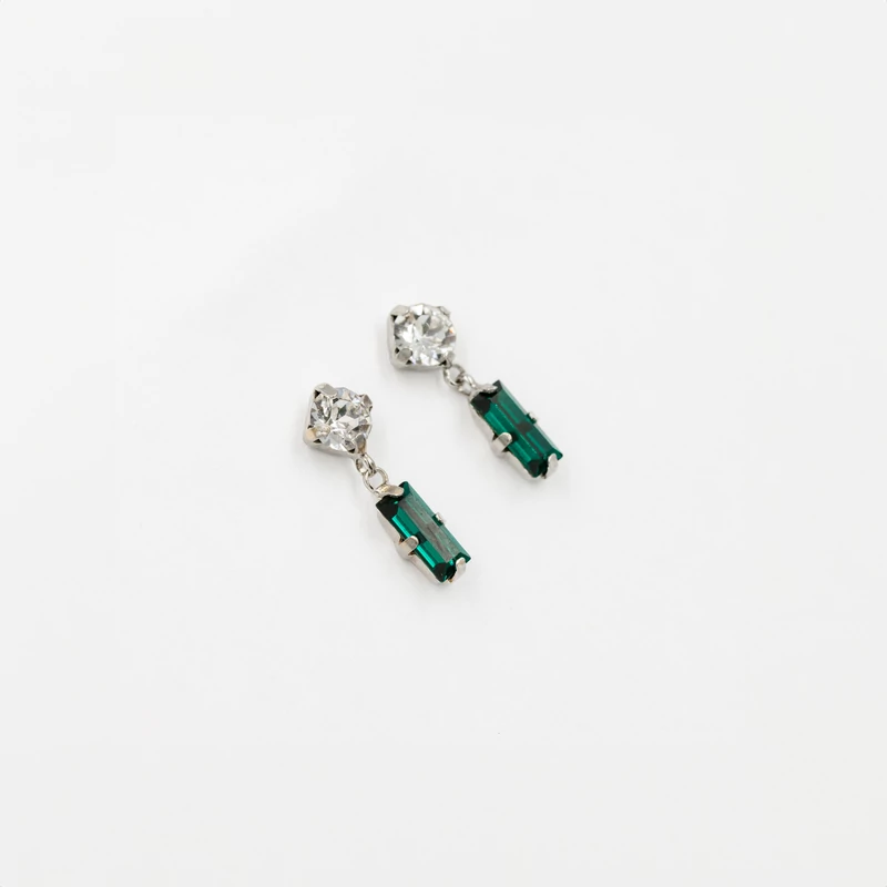 ezüst swarovski kristályos fülbevaló 