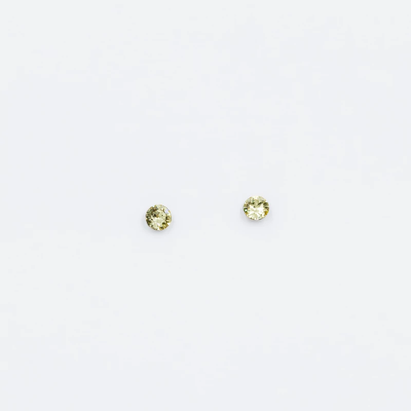 ezüst zöld swarovski köves fülbevaló