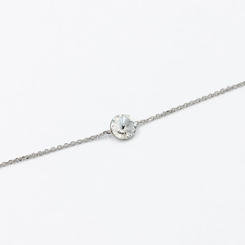 ezüst swarovski kristályos karkötő