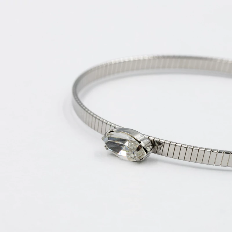ezüst karreif swarovski kristály díszítéssel