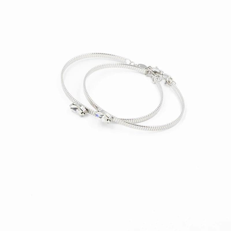 ezüst karreif swarovski kristály díszítéssel