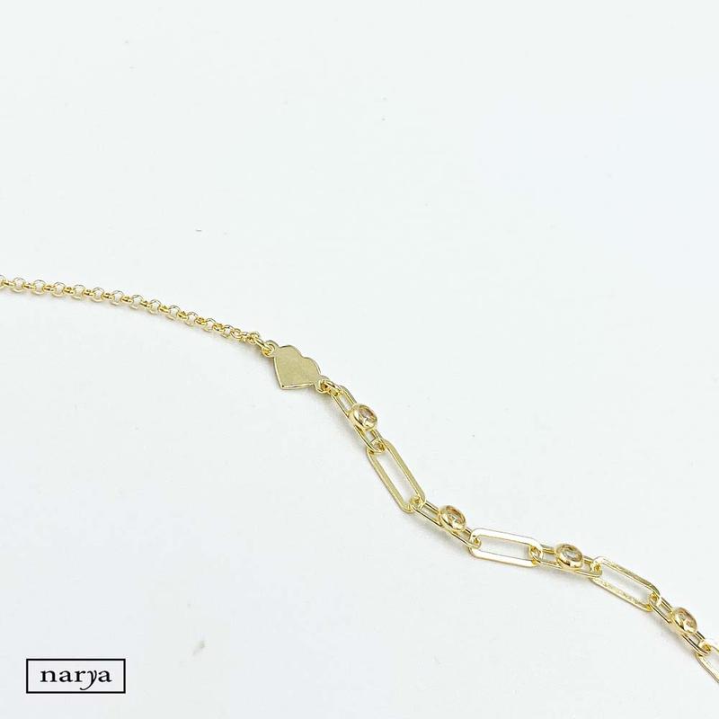 ezüst swarovski köves karlánc