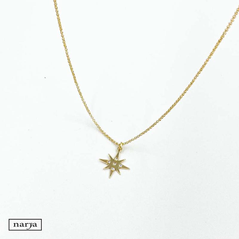 ezüst swarovski kristályos aranyozott nyaklánc